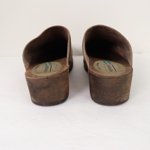 Moheda Tan Suede Clogs size 41 - Picture 5 of 7